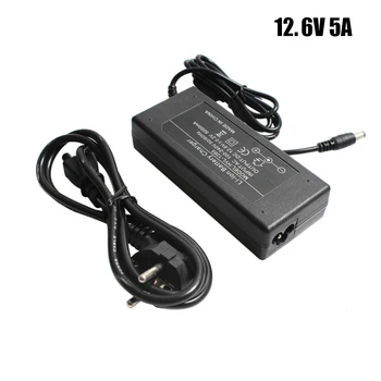 

12.6V 5A Battery Charger EU/US Plug 110-220V For 18650 Li-ion 3Series 12V Lithium Battery Pack Charger With High Quality Wire
