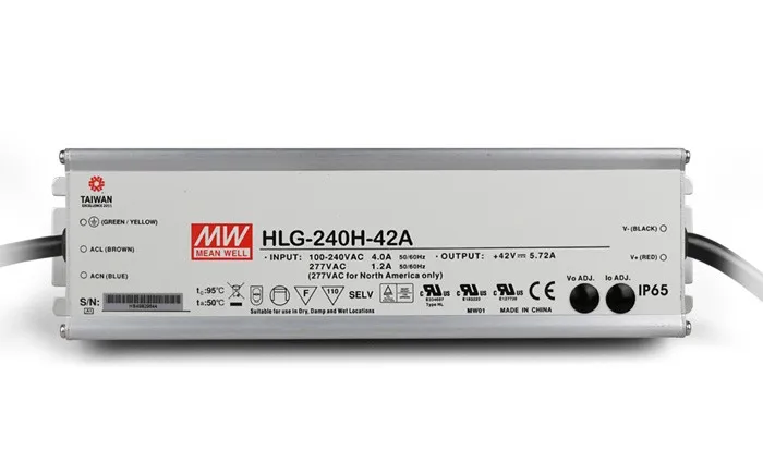 Оригинал MEAN WELL 240 Вт одиночный выход IP67 постоянный ток/напряжение светодиодный