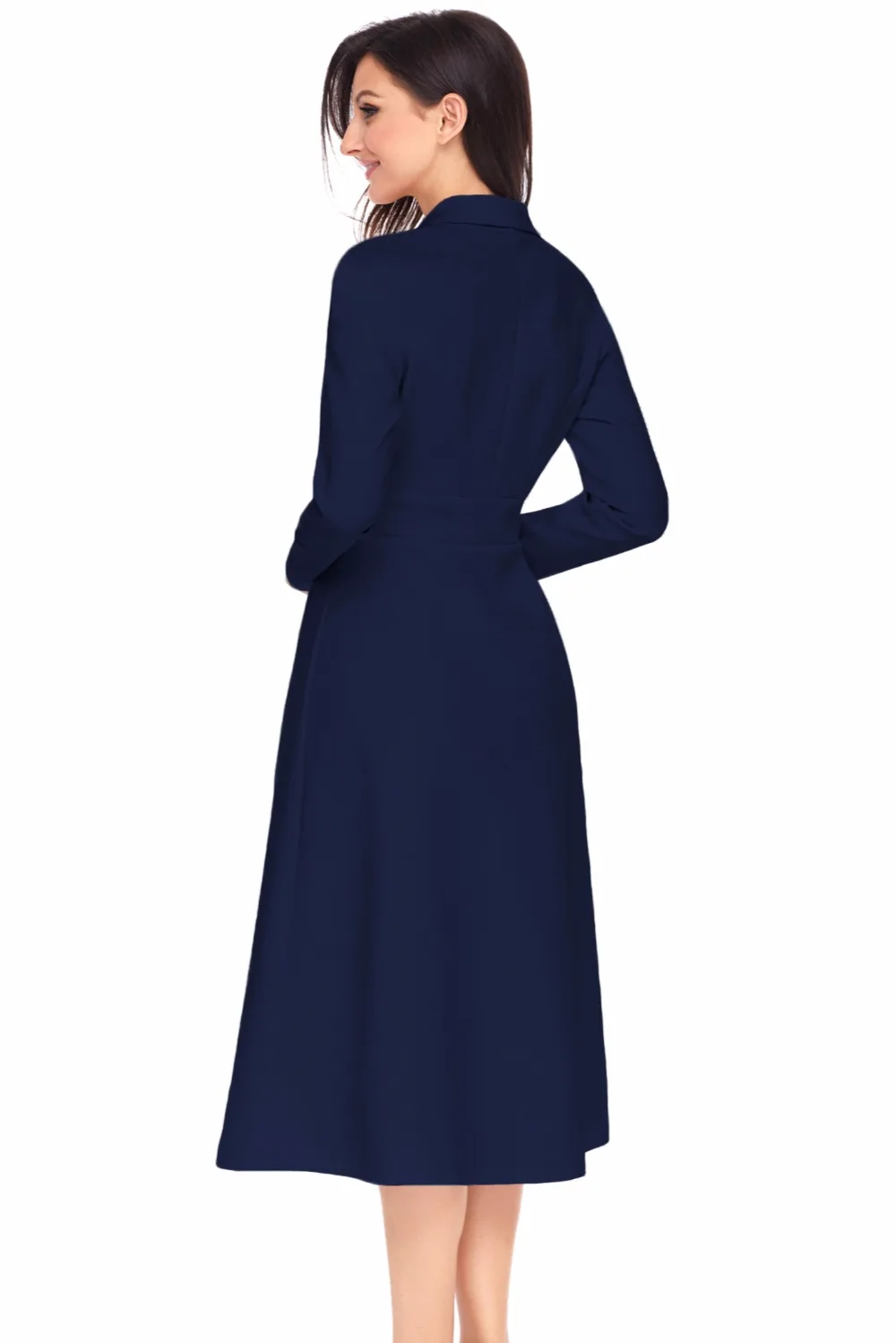 Navy-Vintage-Button-Collared-Fit-and-flare-Dress-LC61803-5-2