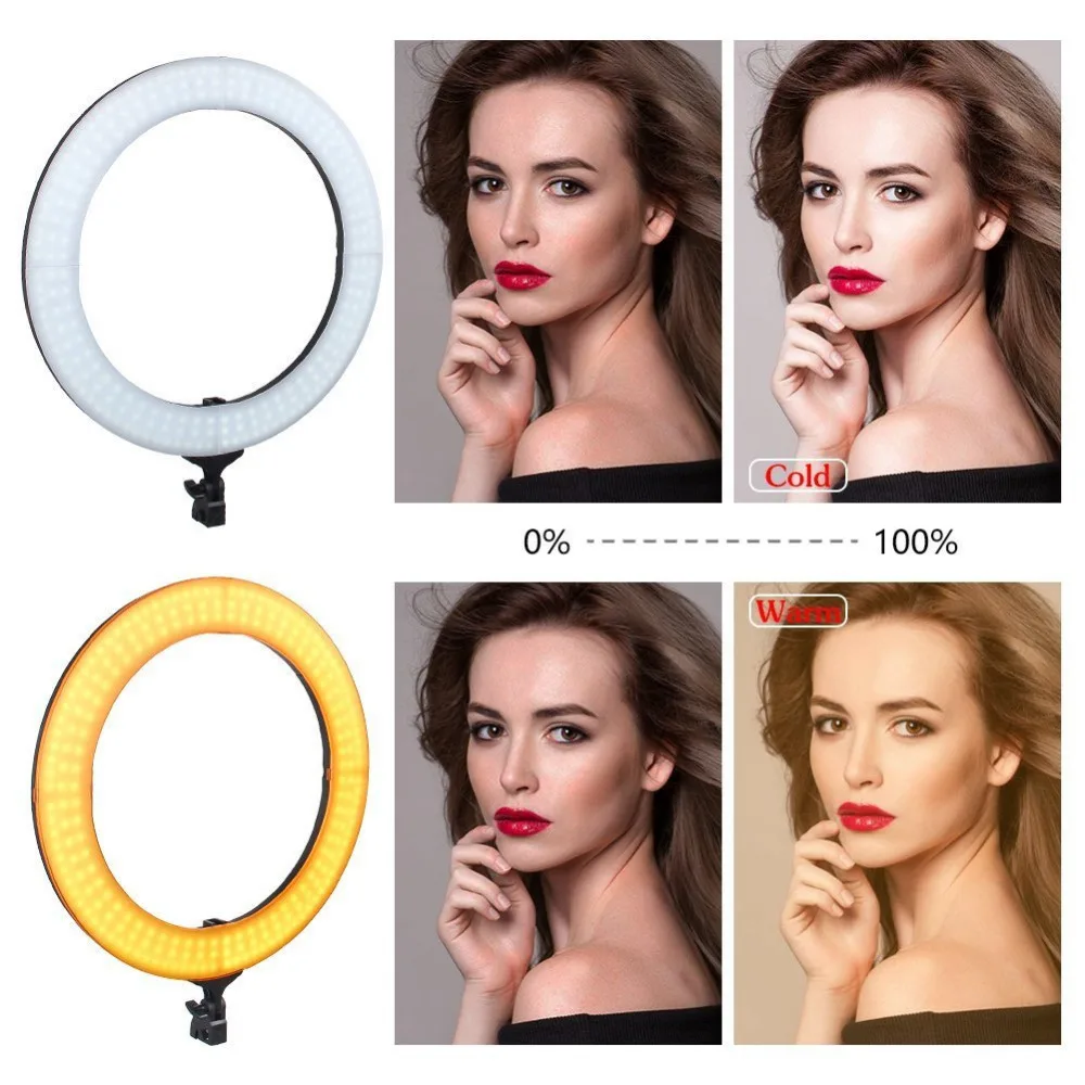 Zomei 18 inch Dimmable SMD LED Studio Camera Video Ring Light Lighting Kit 5500K for Make up Smartp - 32891117976