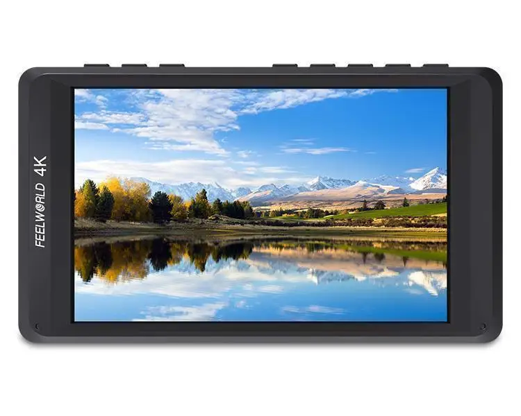 Feelworld FW450 4," ips 4K монитор HDMI камера полевой монитор 1280x800 HD портативный ЖК-дисплей для DSLR для Canon Nikon sony Fujifilm - Цвет: Черный