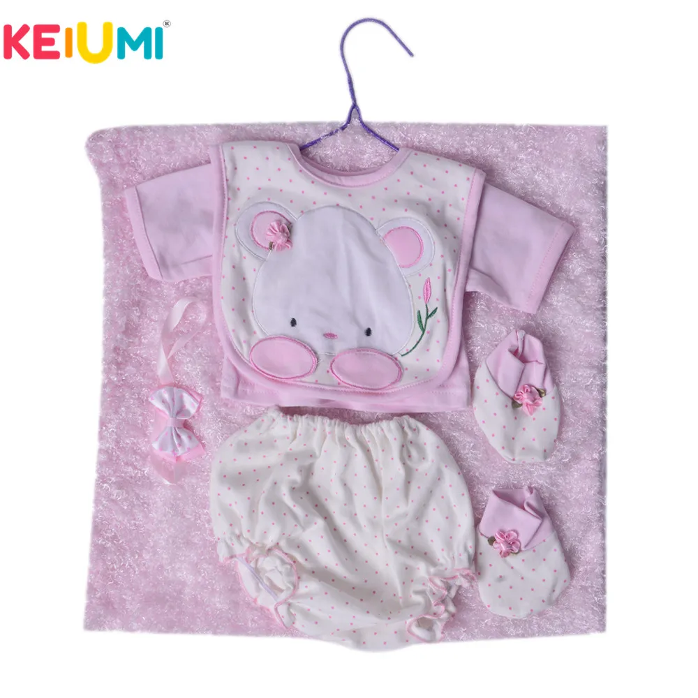 KEIUMI 22 23 дюймов Кукла Reborn одежда модная для маленькой девочки кукла игрушка