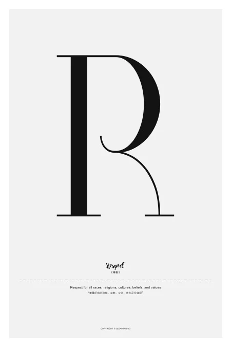 Respect Mini Poster 40x60cm