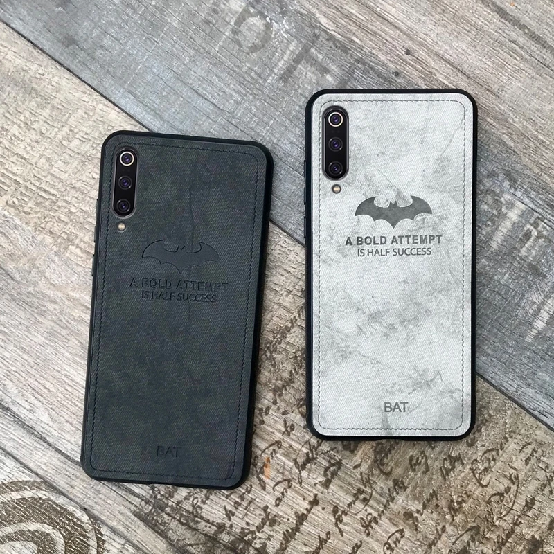 deer cloth texture phone case on for xiaomi mi 9 mi9 se bat retro tpu hard back cover coque fundas for xiaomi9 xiomi mi9 lite