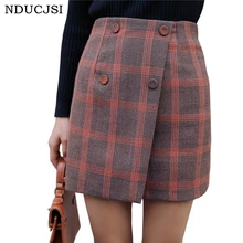 Winter Skirts Women s A Line Plaid Tartan Wool Pleated Vintage Empire Plaid Skirts Tartan Skirts
