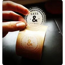 Пользовательские водонепроницаемые прозрачные клейкие прозрачные наклейки круг, прозрачная виниловая вырубная наклейка печать- PX8051