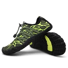 Летняя мужская быстросохнущая водонепроницаемая обувь женские дышащие Нескользящие пляжные плавательные кроссовки Мужская Уличная Акваобувь