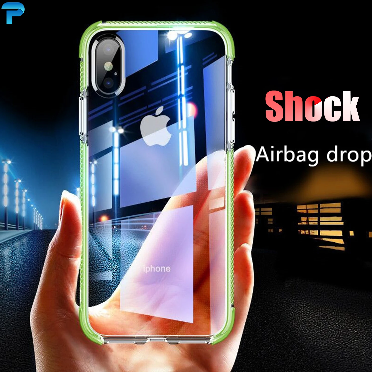 

Air Bag Shockproof Case For iPhone X XS XR XS Max 8 7 6 6S Plus 7 Bumper Transparent Silicone Phone Clear protection Back Cover