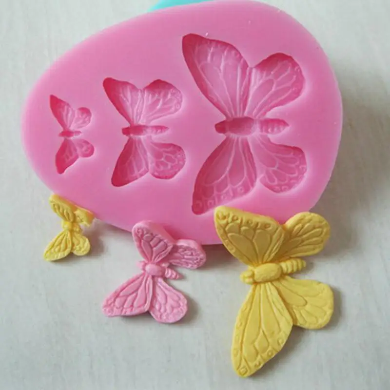 

Bakeware Tool Butterfly Shape Silicone Fondant Cake Molds Cake Decorating Tools Chocolate Mould