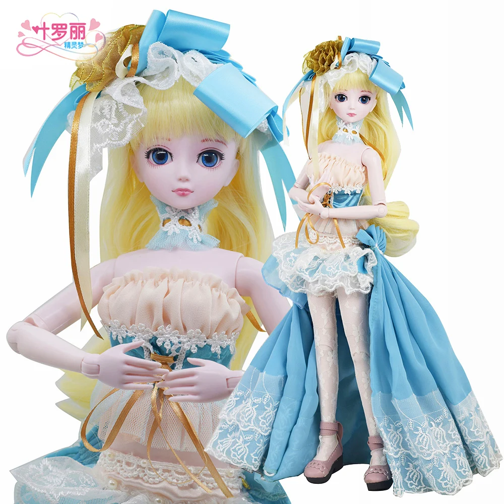 1//3 bjd doll Alice beautiful girl elegant free eyes+face make up