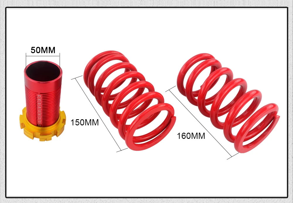 Hypertune-кованые алюминиевые комплекты Coilover для Honda Civic 88-00 красный подвеска Coilover/пружины Coilover HT-TH11