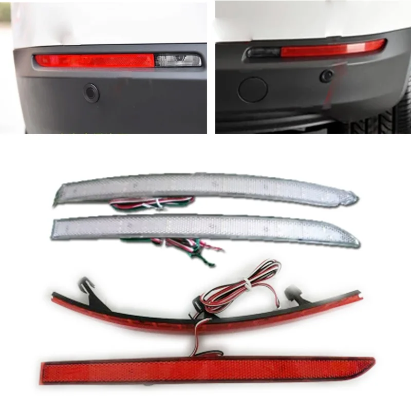 Для VW Tiguan 2009 2010 2011 2012 2013 2014 2015 2 шт./компл. Светодиодный отражатель заднего бампера