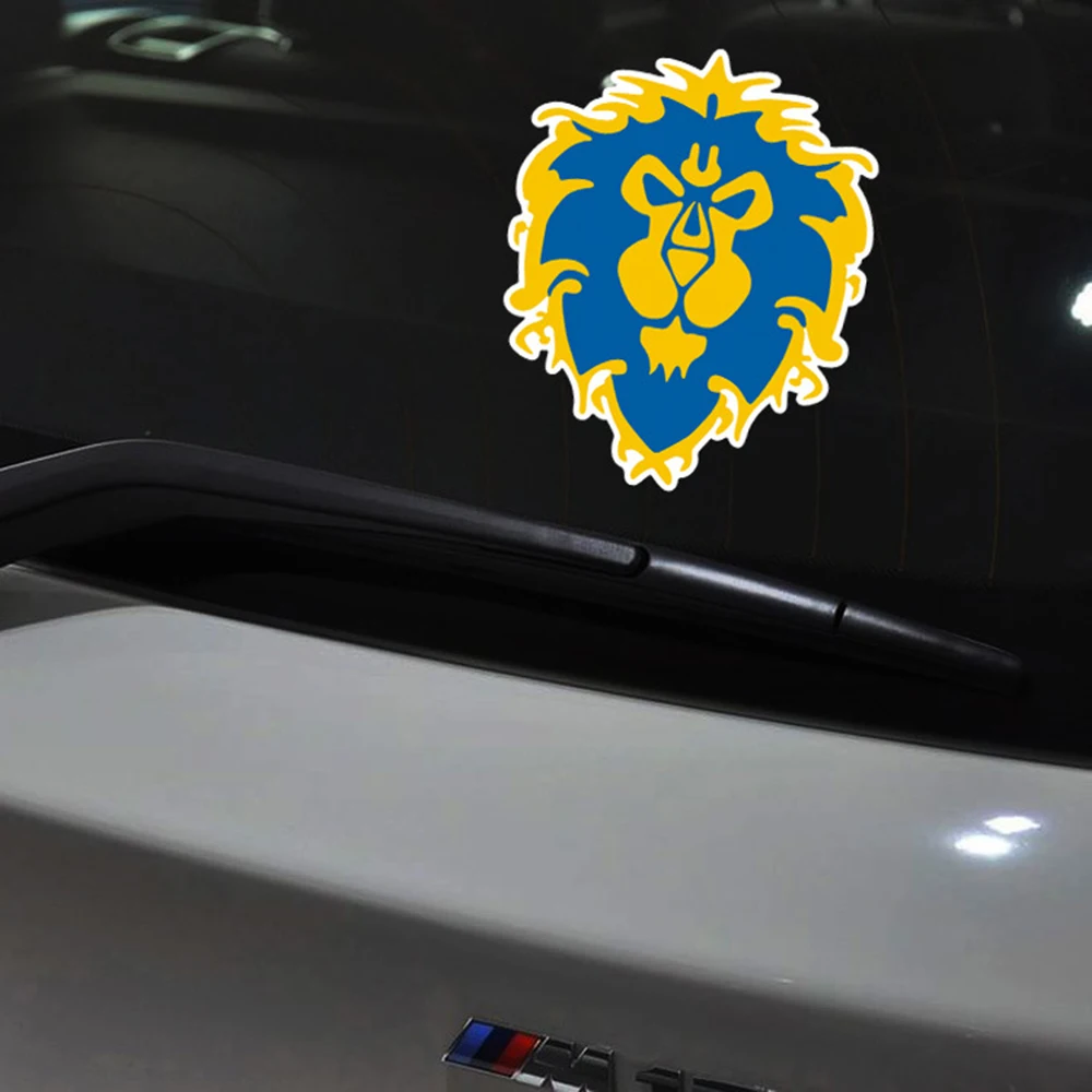 

World of Warcraft Lionhead Reflective Car Sticker And Decla For Ford Focus 2 Honda Volkswagen Polo Skoda Golf Opel Kia Toyota