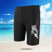 Лидер продаж Большой плюс размер плавательные грузовики дышащие печатные пляжные короткие брюки нейлон спандекс спортивный купальник для мужчин и взрослых