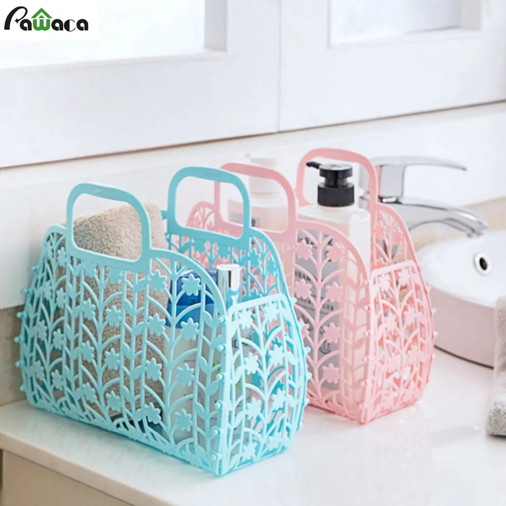 Multi functional Hollow Storage Basket Bathroom Toiletries Sundries