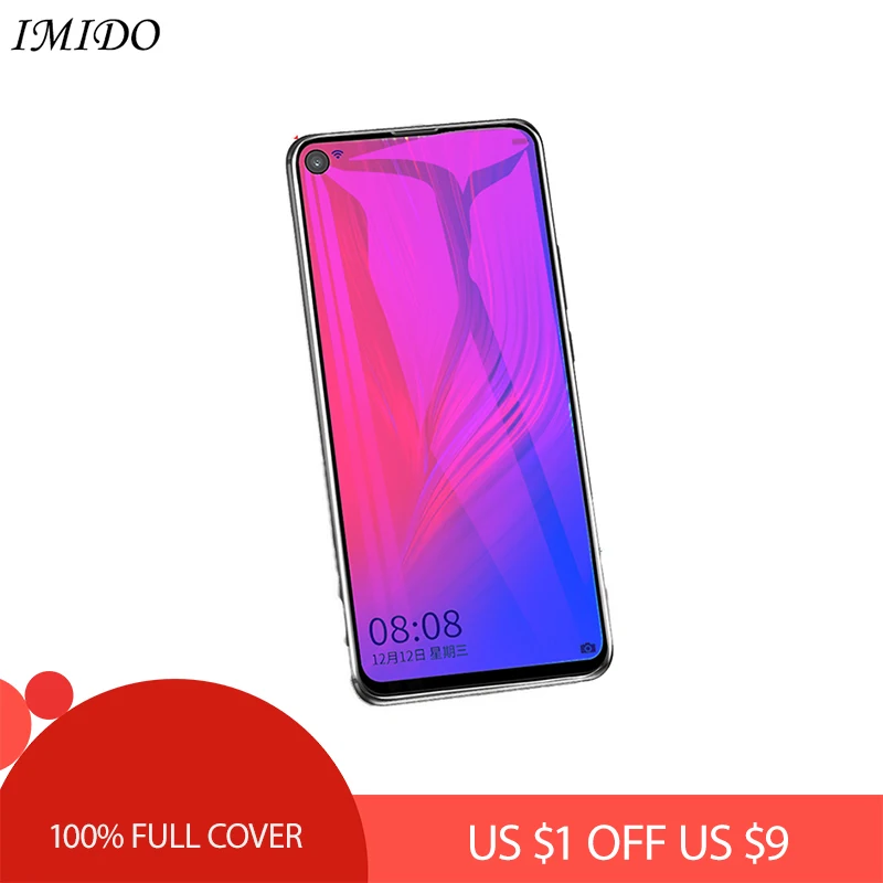 IMIDO полноэкранное закаленное стекло с защитой от синего света для Huawei Nova 3 3i 3e 4