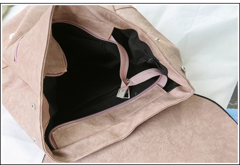 Винтажный рюкзак из искусственной кожи, школьный женский рюкзак Mochila, Женская Большая вместительная сумка на плечо, повседневный рюкзак для девочек XA500H