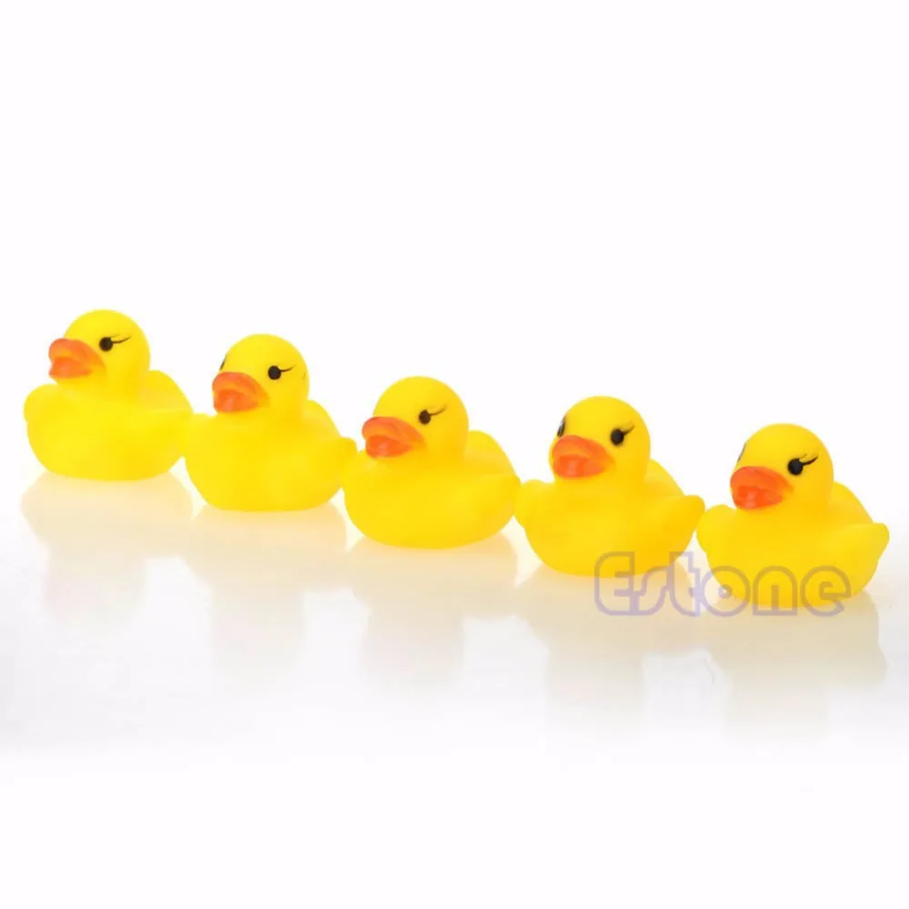 Новинка 2018 года 10 шт. сжимая вызова резиновая утка Ducky Duckie Baby Shower День рождения сувениры детские игрушки для детей играть весело