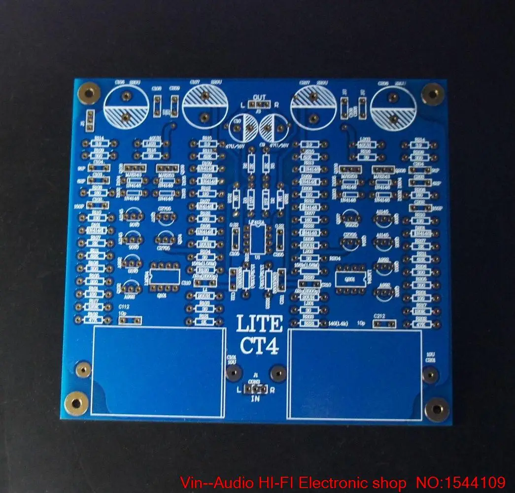 

1PCS VIN CT4 transistor MM phono amplification wheat board PCB empty line in Vincent FREE SHIPPING
