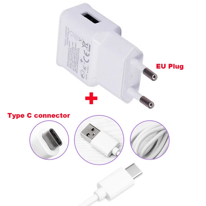2A EU US Adapter Mobile Phone Charger +Type C USB Data Cable For Nokia