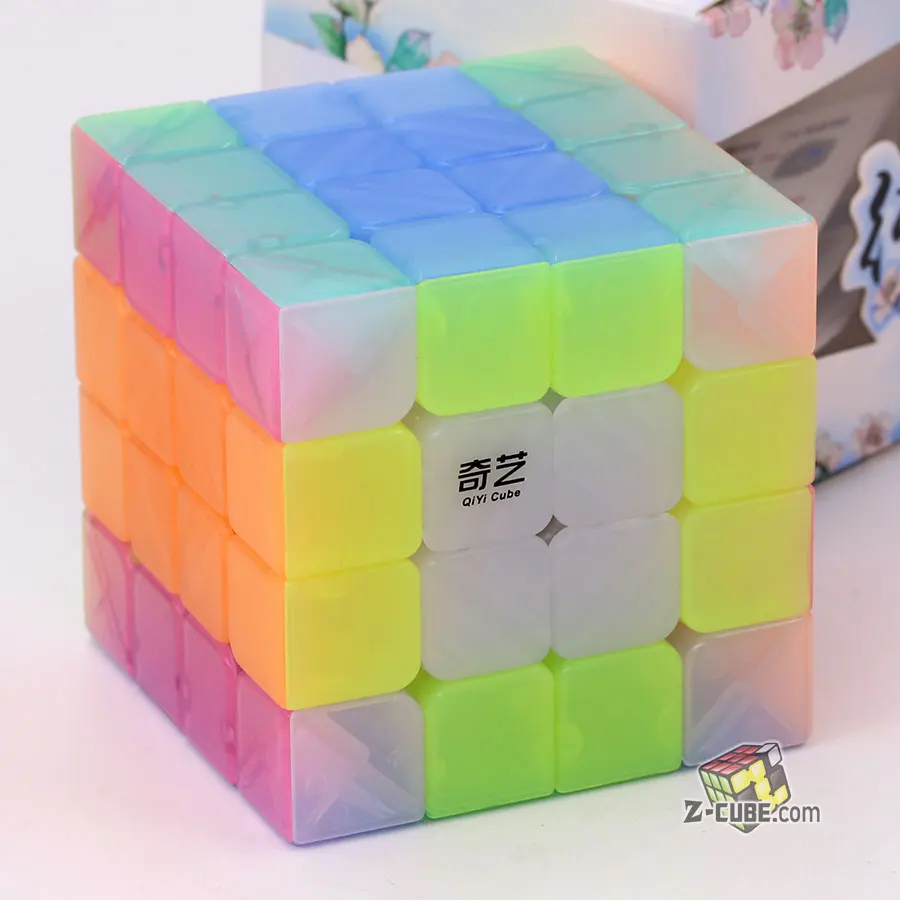 Magic cube Puzzle QiYi 2x2 3x3 4x4 5x5 Strange shape pyramid Skew Marstermorphix SQ1 square-1 keychain transparent Jelly cube