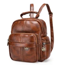 Mujeres Mochila de cuero de piel de Oveja Bolsa de Señora de la muchacha diseñador de la Marca Bolsas de Viaje de La Mujer