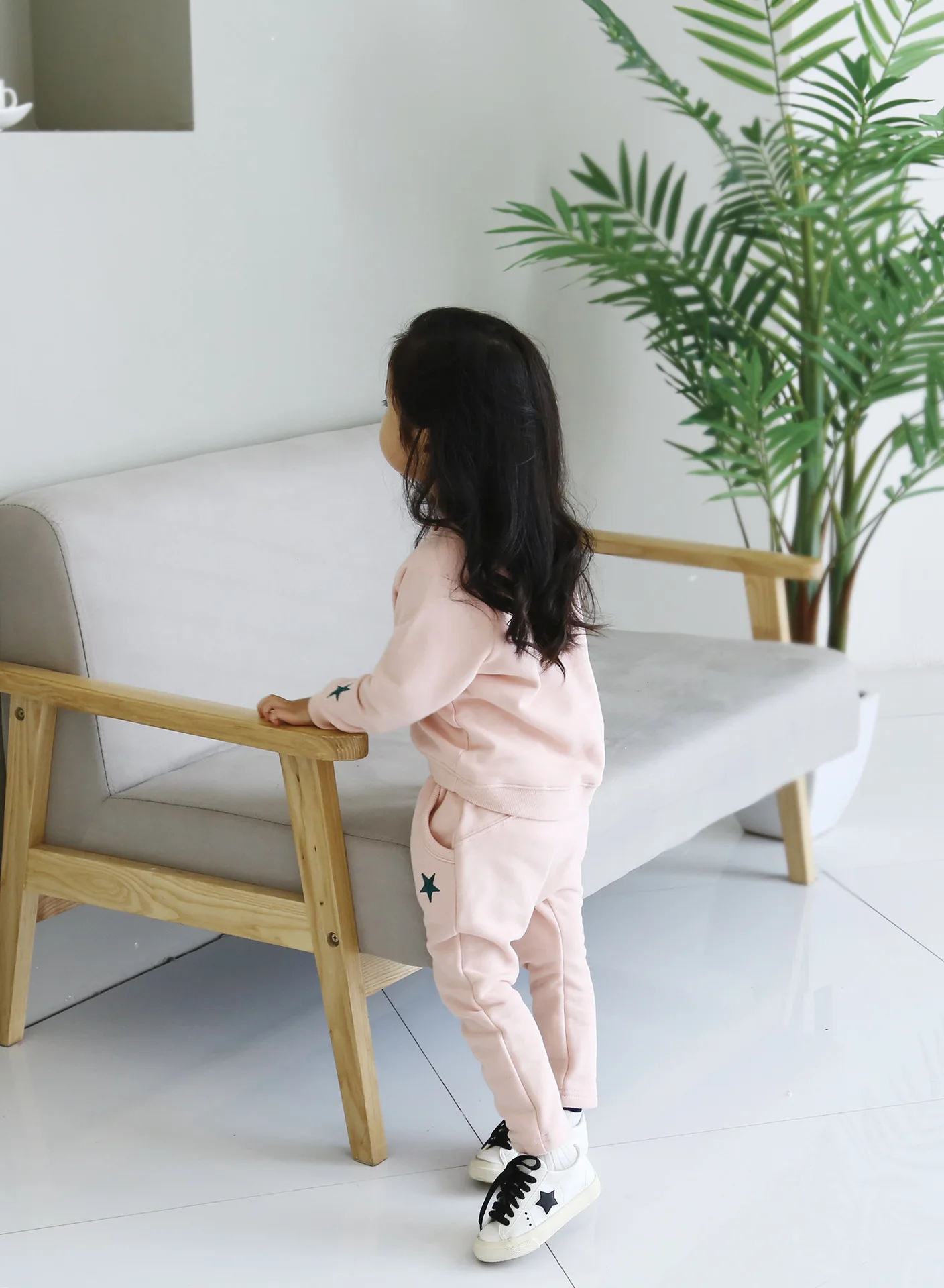 Коллекция года, Корейская одежда для мамы и дочки осенняя одежда для мамы и дочки Одинаковая одежда для семьи розового цвета
