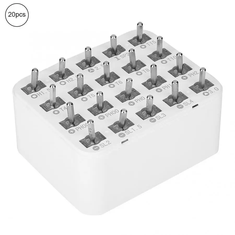 

Tornillos Para Madera 20Pcs Multi-function Automatic Alloy Steel Screw Bits Storage Box For Electric Screwdriver Stainless