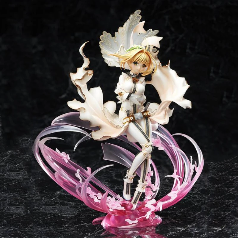 

Fate/Grand Order Action model saber Wedding dress figure anime painted toy gift KA468