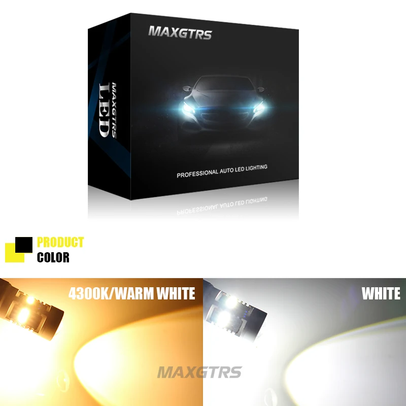 MAXGTRS T20 светодиодный W21/5 Вт 7443 светодиодный фонарь 3020 лм яркий 14SMD теплый белый автомобильный тормозной обратный стояночный DRL противотуманный светильник резервная лампа