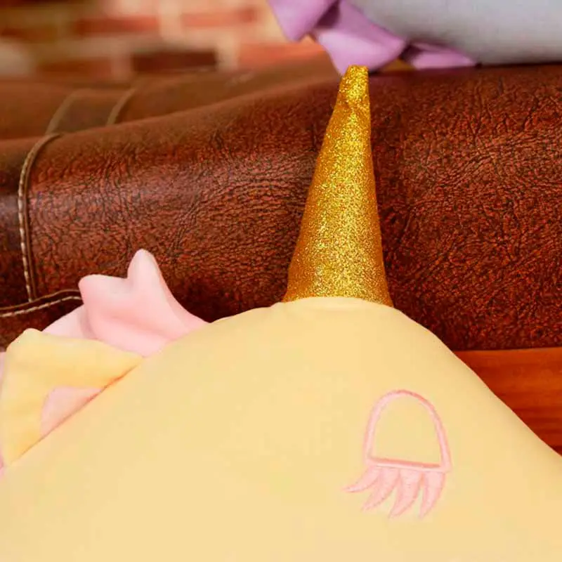 1 шт. 35/45 см 8 моделей Kawaii кукла-единорог плюшевая игрушка единорог подушки u-образная подушка для шеи, Красочные Единорог подарок для детей