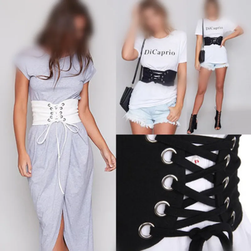 2018 Corset Wide Polyester Slimming Body Belts for women Elastic High Waist Belts female