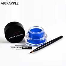 1 шт. синий карандаш для глаз Водонепроницаемый крем с щеткой составляют Comestics Eye Liner Крем Ручка Красота Essentials макияж гель с блестками