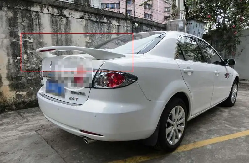 

Primer Unpaint Factory Style ABS Spoiler Wing With LED Fit For mazda 6 M6 All Year 2003 2004 2005 2006 2007 2008 Z2AAH002