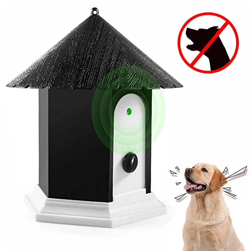 

Outdoor Rainproof Dog Anti Bark Control Device Ultrasonic Pet Dog Repeller Stop Bark Shepherd Dog Training Equipment For No Bark