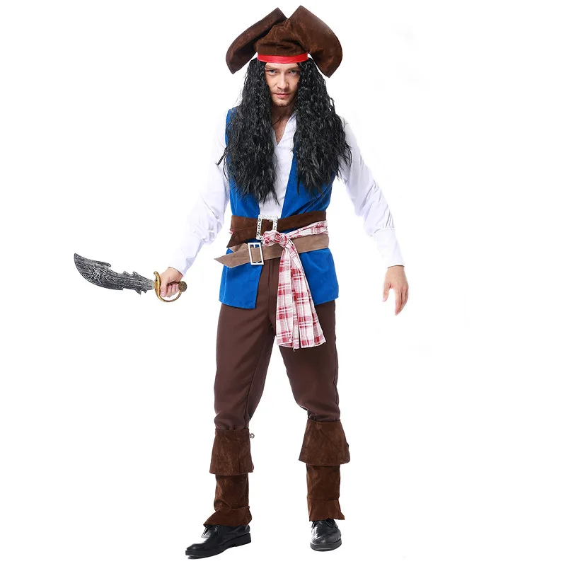 Мужской костюм пирата Ahoy Matey в открытом море маскарадный капитана бэкканера для