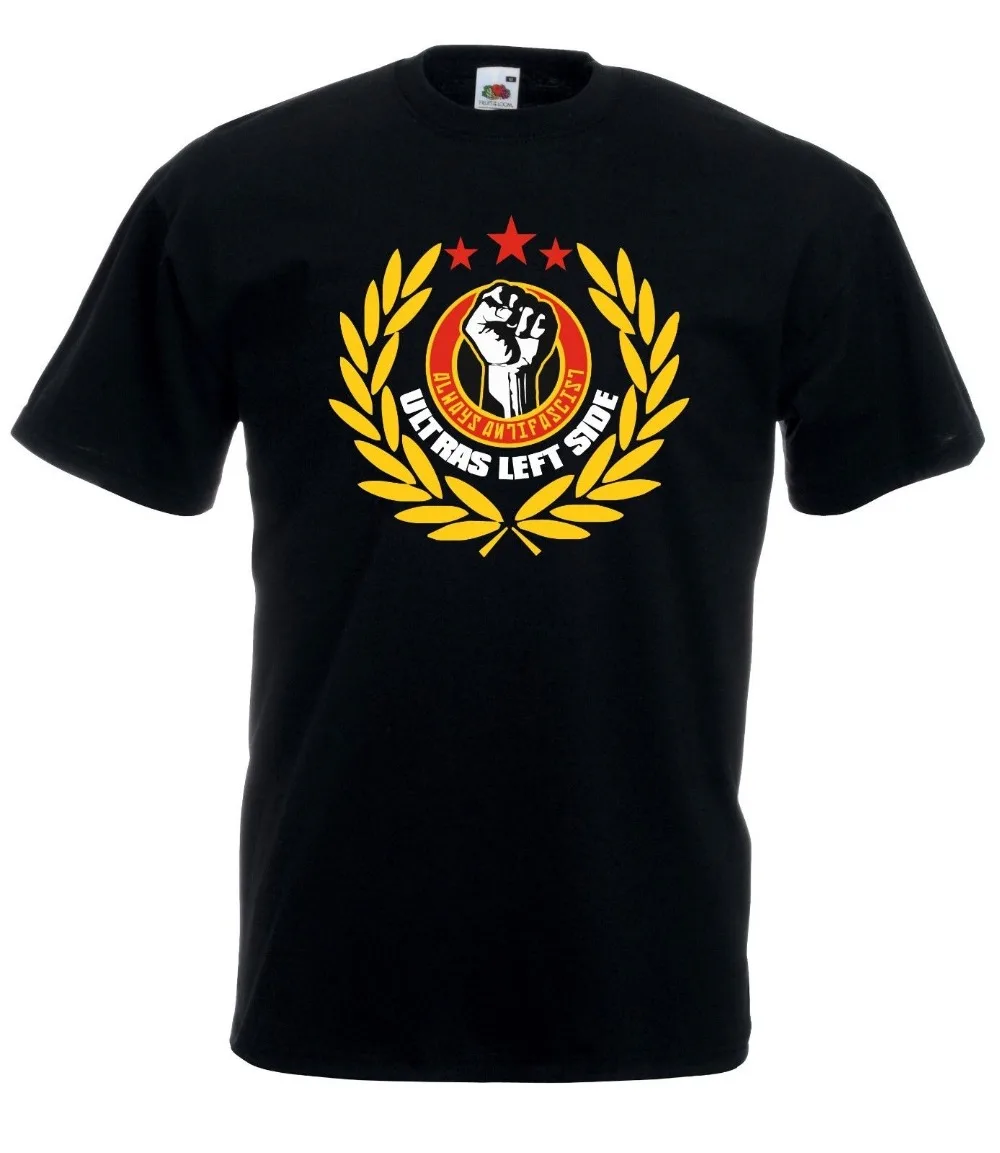 2018 Новая высококачественная футболка Maglietta J2365 Ultras левая сторона красная сила Antifa