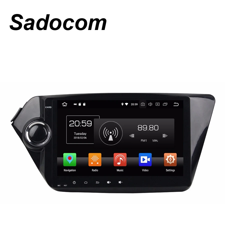 Автомагнитола 9 дюймов HD Android 8 0 для kia K2 2012-2015 201 4 Гб ОЗУ ядер 32 ПЗУ дюйма Wi-Fi GPS Glonass