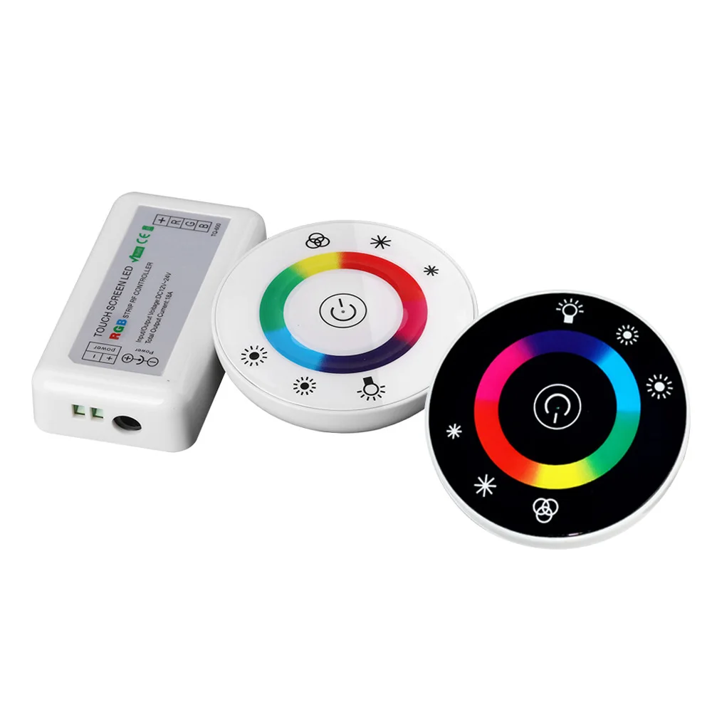 Сенсорный экран Экран светодиодный Управление DC12-24V RGB Круглый 7 ключей RF