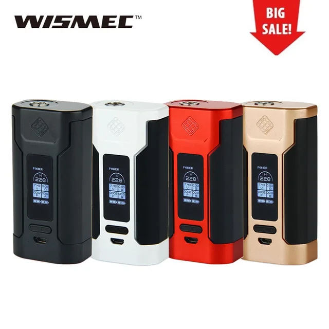 Оригинальный 228 Вт WISMEC Хищник Модель TC 228 электронная сигарета Vape мод огромная мощность для Elabo танк электронная сигарета vape мод