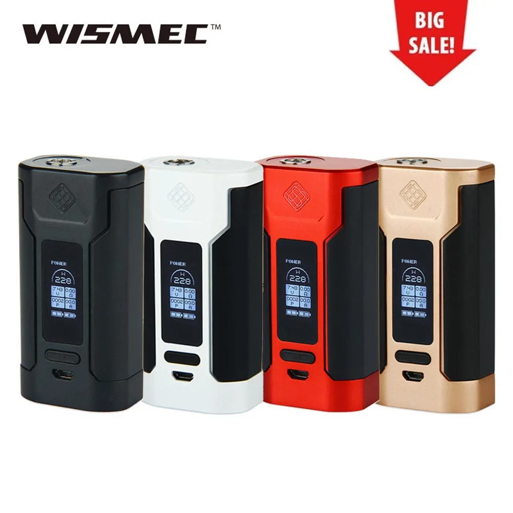 

Hot Original WISMEC Sinuous P228 Predator 228 TC MOD Electronic Cigarette Vape Mod for Elabo Tank Electronic Cigarette vape Mod