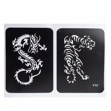 Маленькие трафареты для блестящих татуировок женщина девочка дети шаблон для рисования трафарет татуировки 1