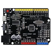 Placa de desenvolvimento micro uno, para arduino uno r3, versão melhorada do driver chip é ch340g, 5v/3.3v compatível