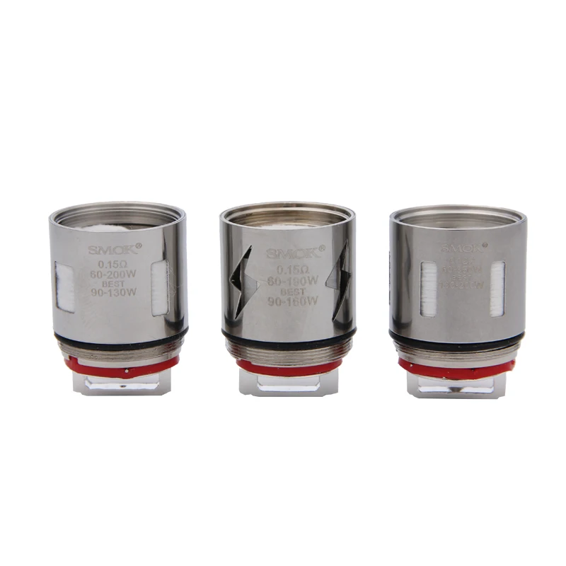 3 шт./лот Original SMOK TFV12 катушки РБА катушки V12-Q4 V12-X4 V12-T6 V12-T8 V12-T12 V12-T14 Core V12 T12 T6 T14 T8 фот TFV12 бак