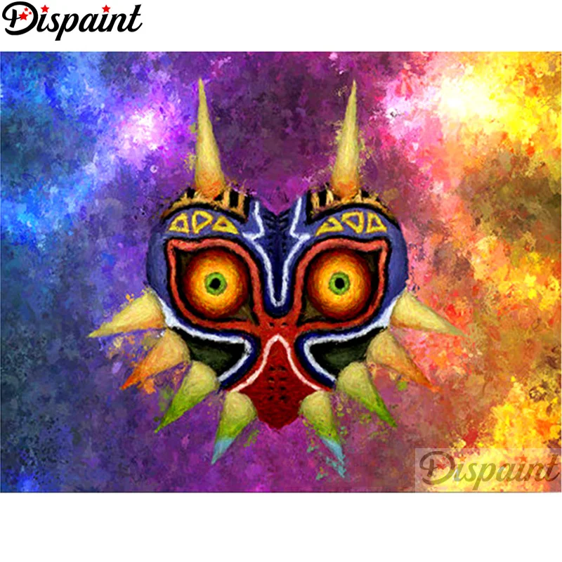 

Dispaint Full Square/Round Drill 5D DIY Diamond Painting "Mask landscape" 3D Embroidery Cross Stitch Home Decor Gift A12223