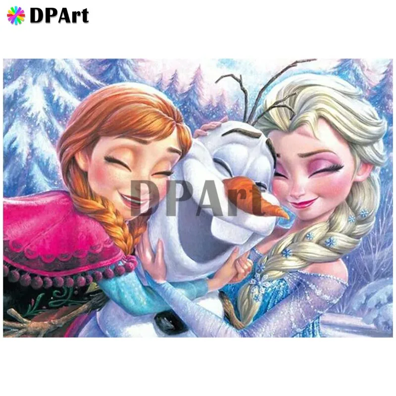 

Diamond Painting 5D Full Square/Round Drill Cartoon Elsa Princess Daimond Rhinestone Embroidery Painting Cross Stitch Pic M753