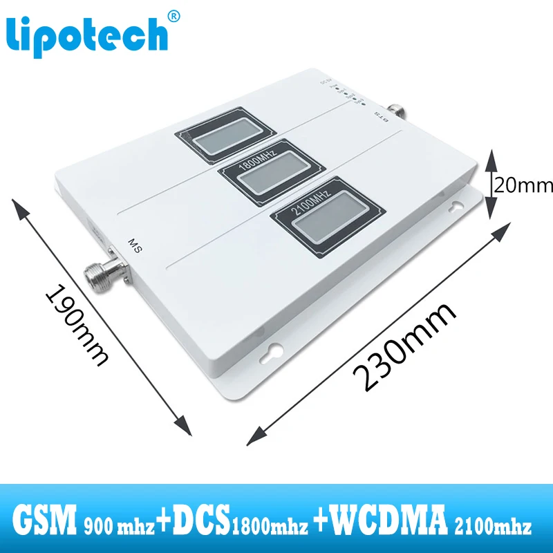 Lintratek 2 шт. 2G 4G антенна трехдиапазонный усилитель сотового сигнала GSM DCS WCDMA