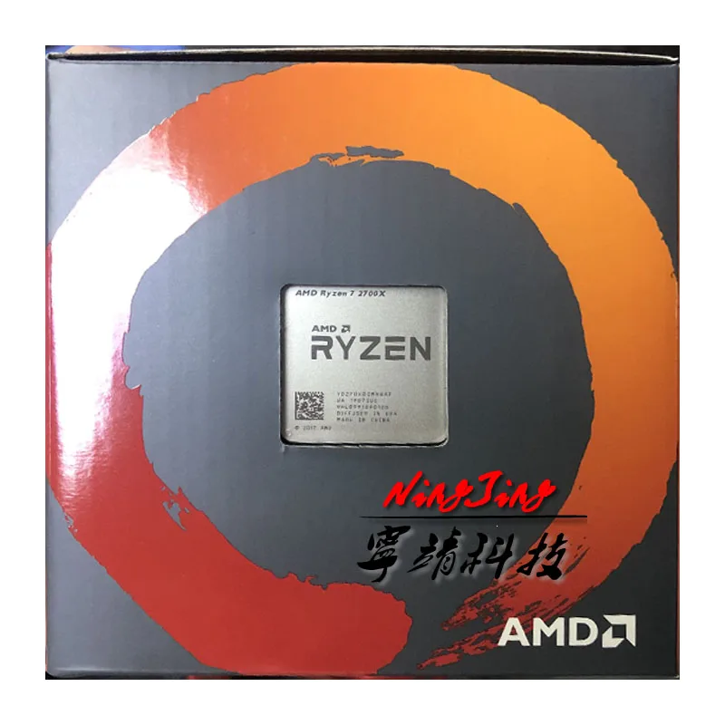 AMD Ryzen 7 2700X R7 2700X3,7 ГГц Восьмиядерный sinteen плотность ткани-16 м 105 W Процессор процессор YD270XBGM88AF гнездо AM4