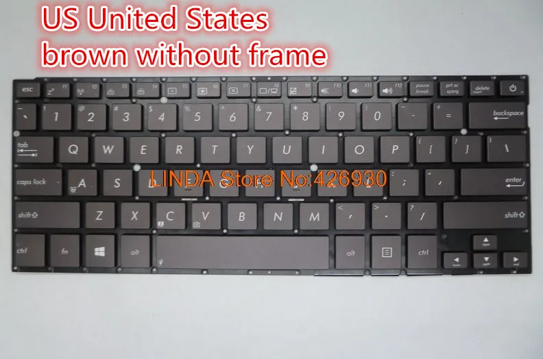 

Laptop Keyboard For ASUS UX31 UX31A UX31E US United States/RU Russia/NE Nordic/CZ CZECH/FR France/BE /IT Italy MP-11B16PA6528 BR