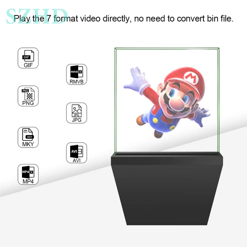  100cm Wifi app high image quality Dseelab 3d hologram led advertising display 3d projector - 4000299831564